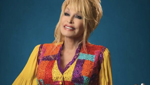 Dolly Parton is shown in an image from the United Way of Siouxland Facebook page.