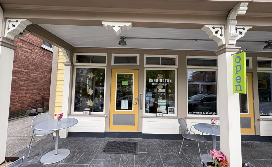 Bennington Bagel Company's crew turns out up to 360 bagels a day at their 25 Main Street location in North Bennington