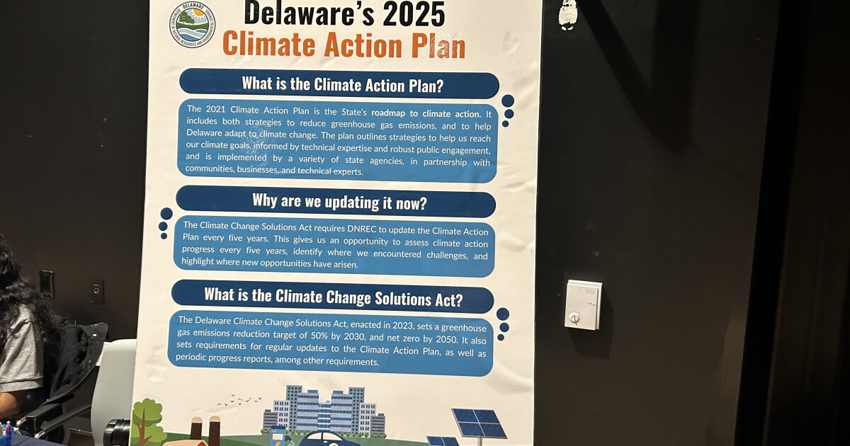 DNREC gathers public input for 2025 Climate Action Plan | Delaware ...