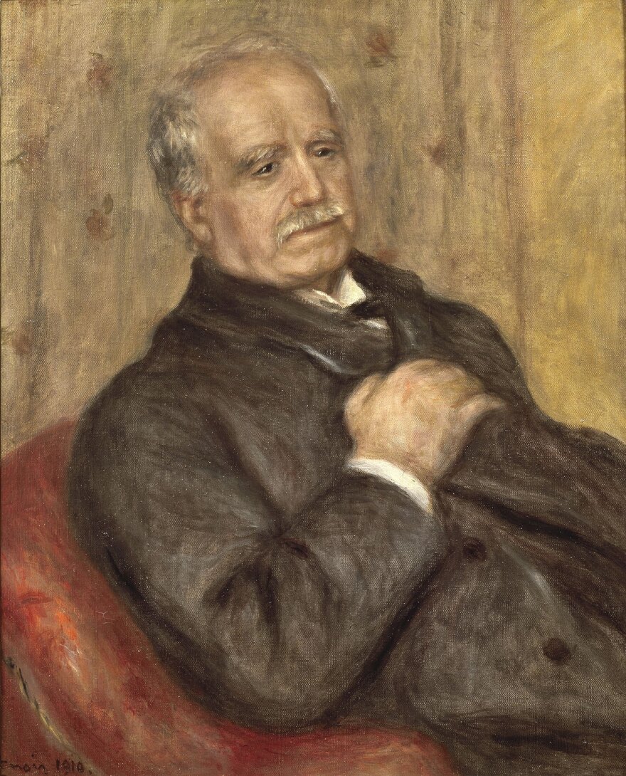 Renoir painted this portrait of Durand-Ruel in 1910.