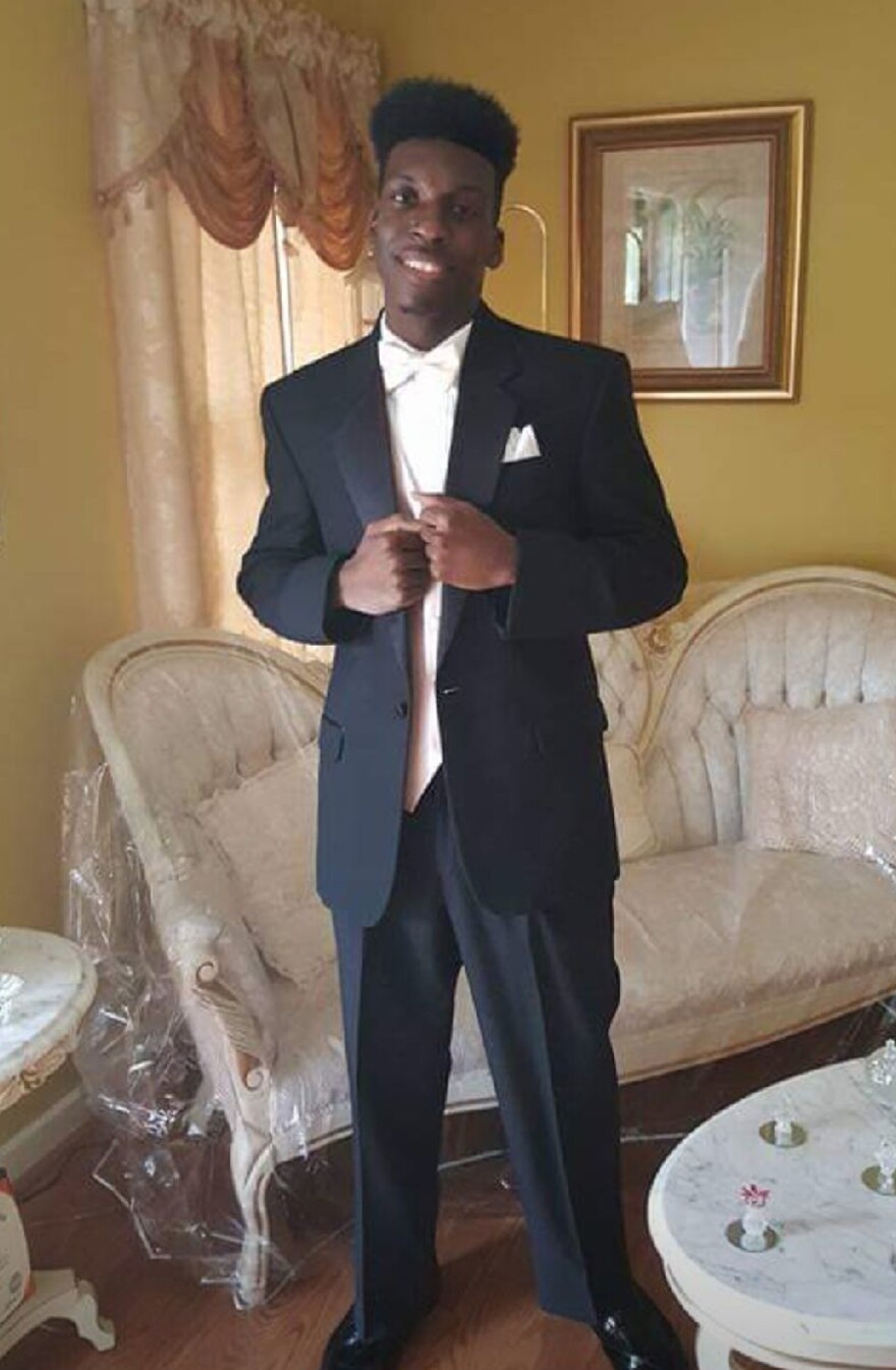 Emantic "EJ" Bradford Jr., seen posing in an undated image provided by his father.