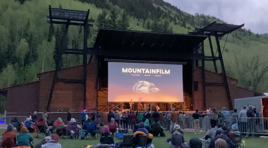  Kishi Bashi performs at the Telluride Town Park stage ahead of a film screening during Mountainfilm on May 28, 2022.