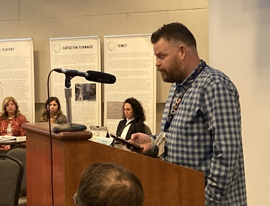 Justin Heid, president of the Frederick County Teacher’s Association, argued removing positions doesn’t make the needs of students disappear.