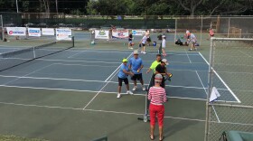 A pickleball tournament at the Diamond Head Tennis Center.