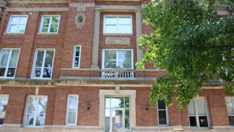 The Christian County Courthouse in Ozark, MO (photo taken July 2024).