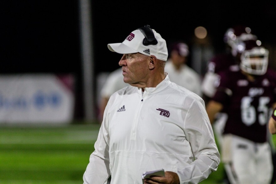 EKU Acting Football Coach Gary McPeek