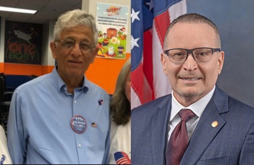 Two men vying for office