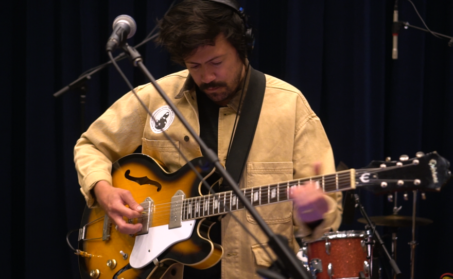 BAUGS performing live in WNIJ's Studio A