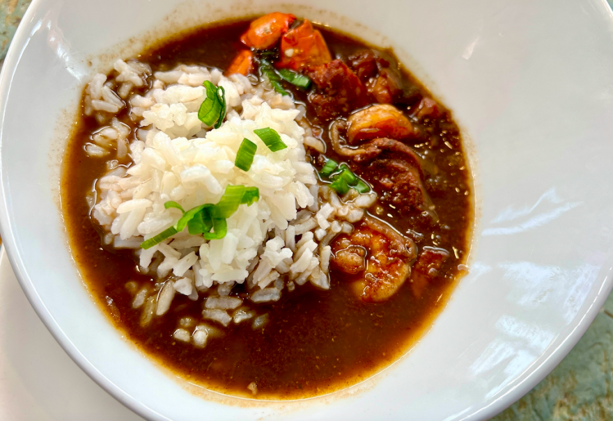 Creole gumbo at the Munch Factory