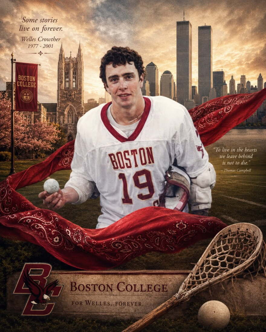 24-year-old Boston College grad Welles Crowther was a volunteer firefighter and saved at least 10 people from the World Trade Center on Sept. 11, 2001. He planned to become a New York City firefighter.