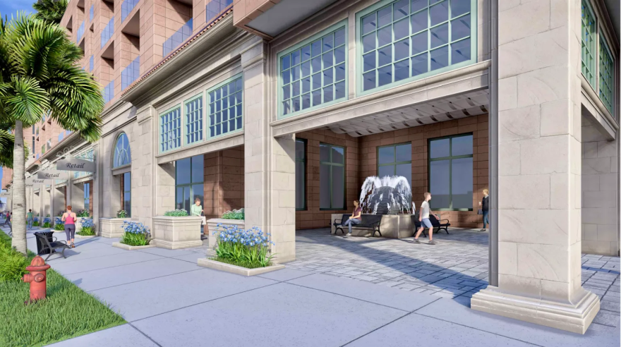 Stores along the street are an important element to winning town support for the proposed 426-unit Kelsey on Park apartment project, now the subject of a federal lawsuit.