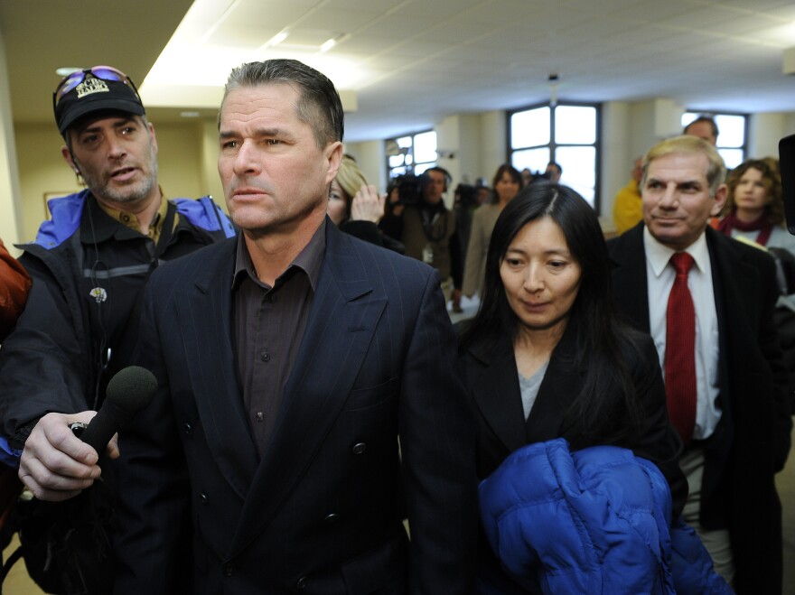 FORT COLLINS, CO - DECEMBER 23: Richard Heene and Mayumi Heene walk out of Courtroom 3A after their sentencing hearing at the Larimer County Justice Center December 23, 2009 in Fort Collins, Colorado. Richard Heene was sentenced to 90 days in jail, 100 hours of community service and 4 years probation for his part in the "Balloon Boy" hoax. Mayumi Heene was sentenced to 20 days in jail and four years probation for her actions. (Photo by Chris Schneider/Getty Images)