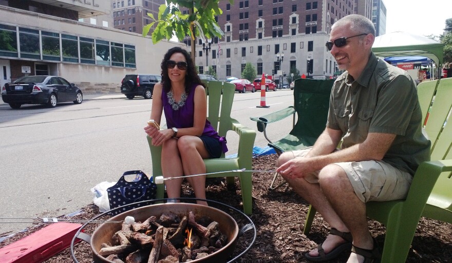 Lansing parklet photo