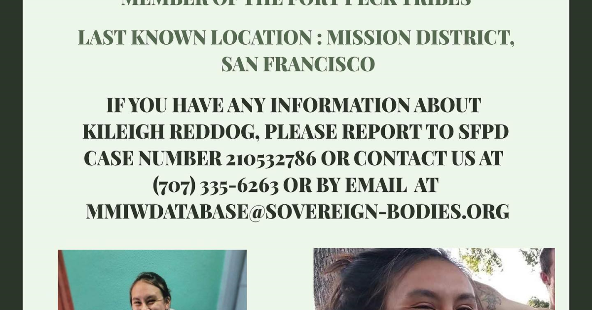 Fort Peck Woman In California Reported Missing Last Friday | YPR