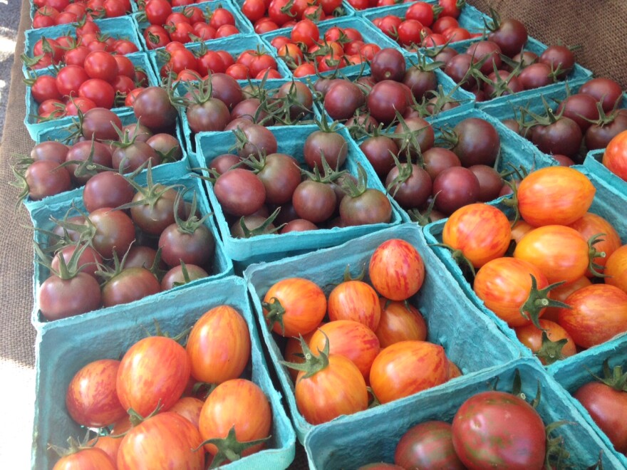 Tomatoes at Queen Anne Farmers Market.