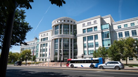 The Scott M. Matheson Courthouse in downtown Salt Lake City, as seen from the east side of State Street, Aug. 23, 2025.