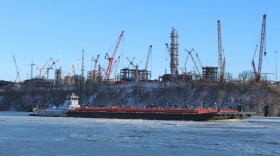 Construction of the Shell Cracker Plant along the Ohio River in Beaver County, in January 2019.