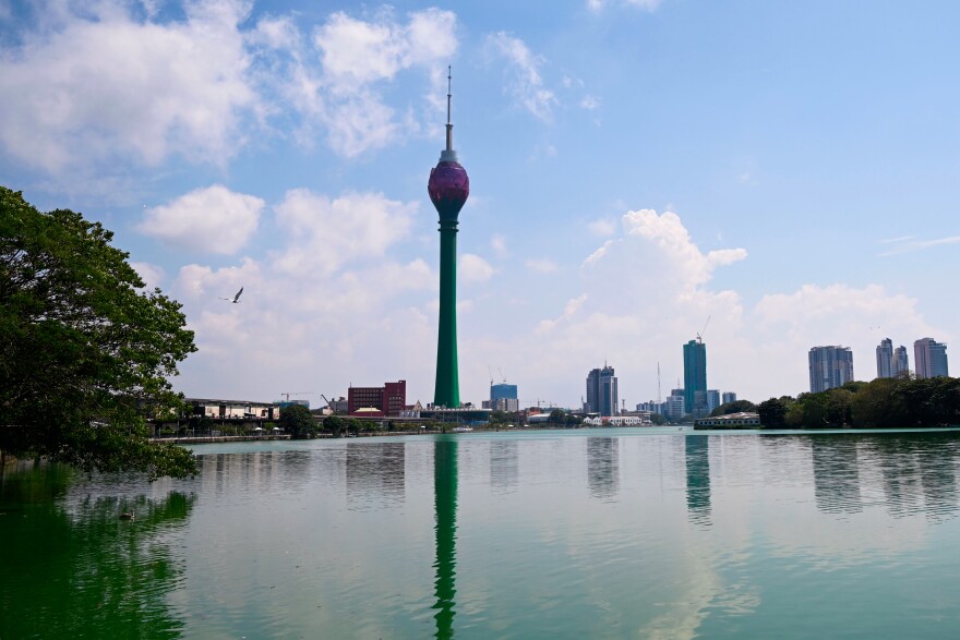 The Chinese-built Lotus Tower in Colombo is billed as South Asia's tallest tower.