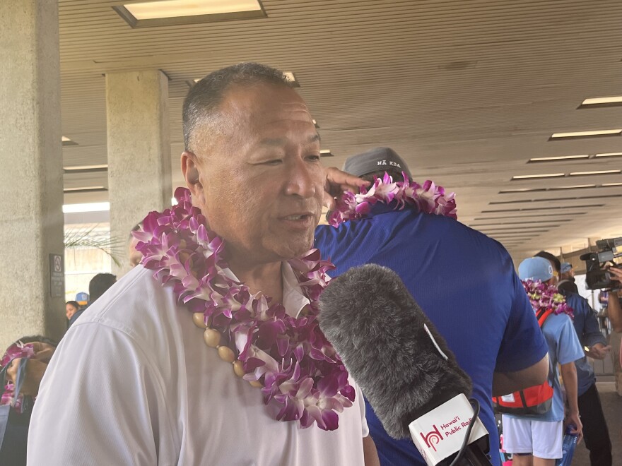 Honolulu Little League Manager Gerald Oda