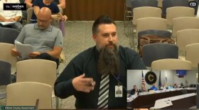 Elkhart County Court Administrator Ross Maxwell discusses the JDAI program with the county council during its July 17, 2025 meeting.