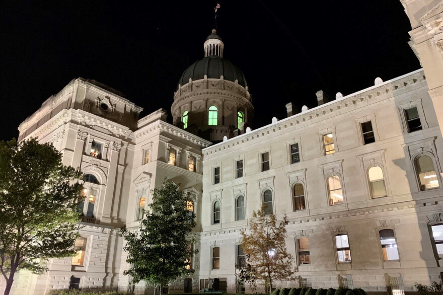 The Indiana Statehouse.