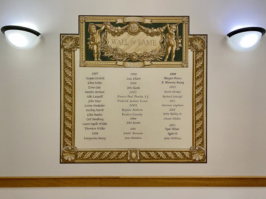 The Wisconsin Writers Wall of Fame at the Milwaukee Public Library Central Branch