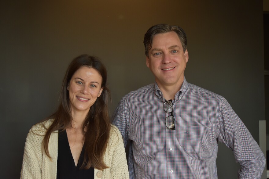 Anne-Claire Mitchell and Wes Jessup (L–R) of the MAC prior to entering the SPR studio