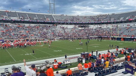 Scott Stadium during the fourth quarter of the JMU vs. UVA football game on Sep. 9, 2023. Photo by Ryan Carpenter/VCU Capital News Service.