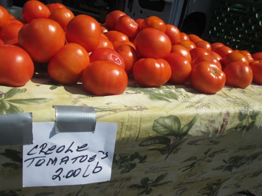 The name Creole tomato can turn heads in the market place this time of year. 