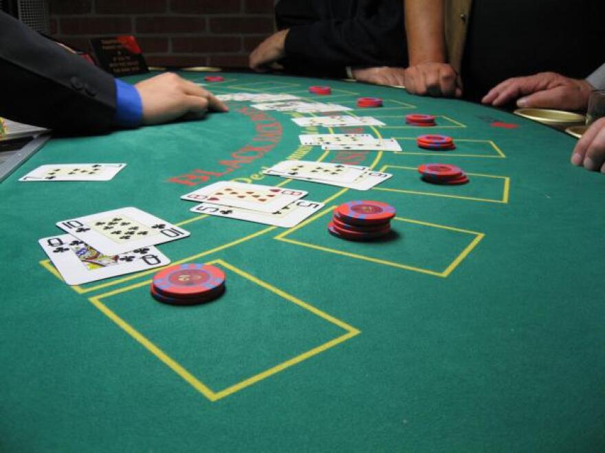 Blackjack table