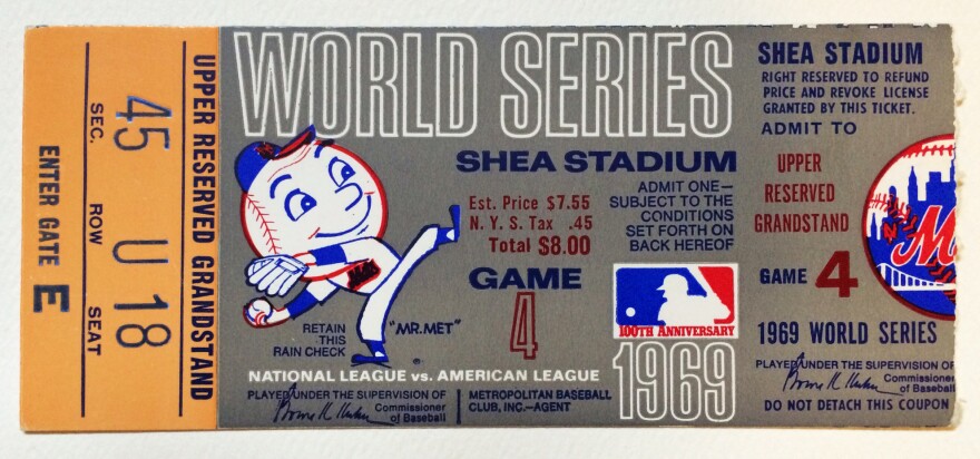 A ticket for that fateful game.