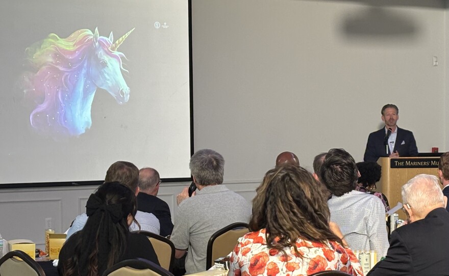 Tim Ryan, executive director of Innovate Hampton Roads, hosted the region's first State of Innovation Address Wednesday, Apr. 1 at the Mariner's Museum in Newport News.