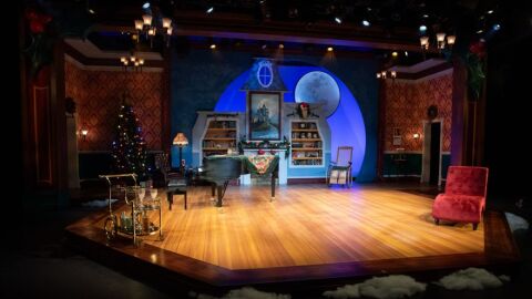 The set of "Murder for Two: Holiday Edition"