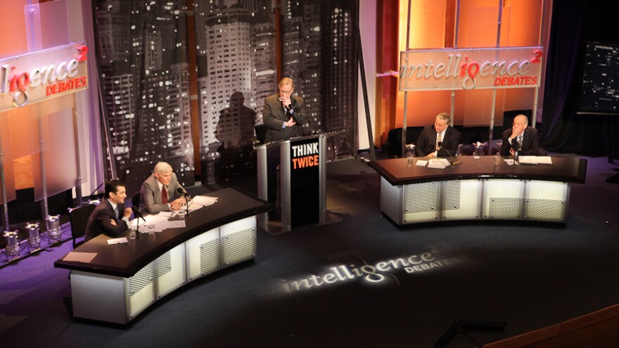 A team of experts face off for an <em>Intelligence Squared U.S.</em> debate on the motion "The FDA's Caution Is Hazardous to Our Health."