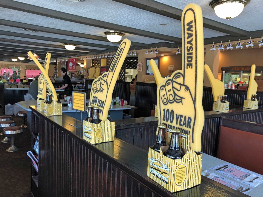 Private label cream soda and 100th anniversary foam fingers are just a couple of the things you can take home from the Wayside.