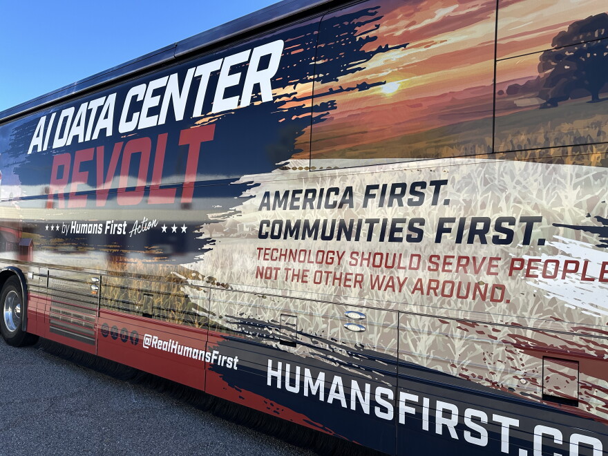 Humans First bus tour