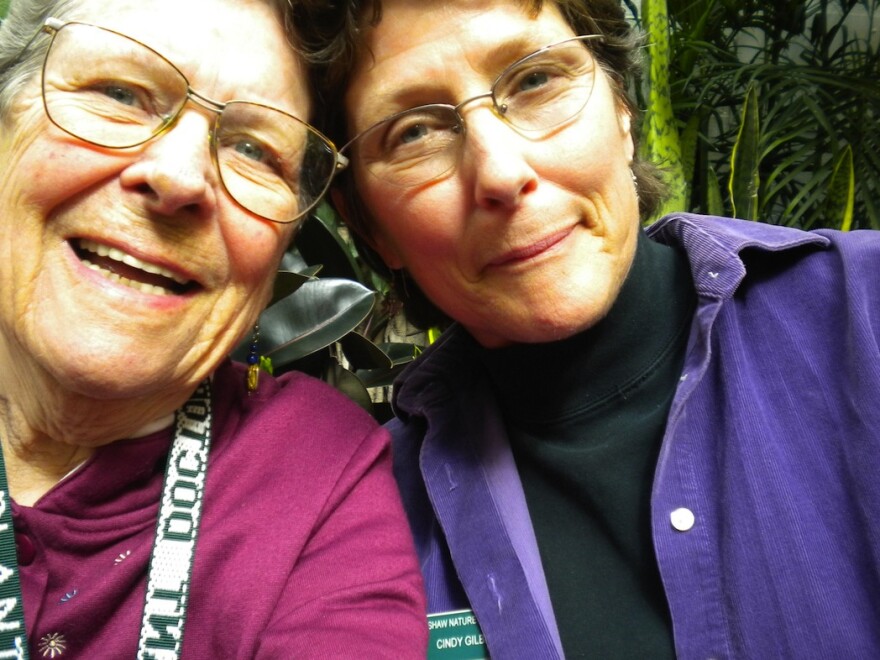 A mother-daughter writing team, Barbara Perry Lawton (left) and Cindy Gilberg