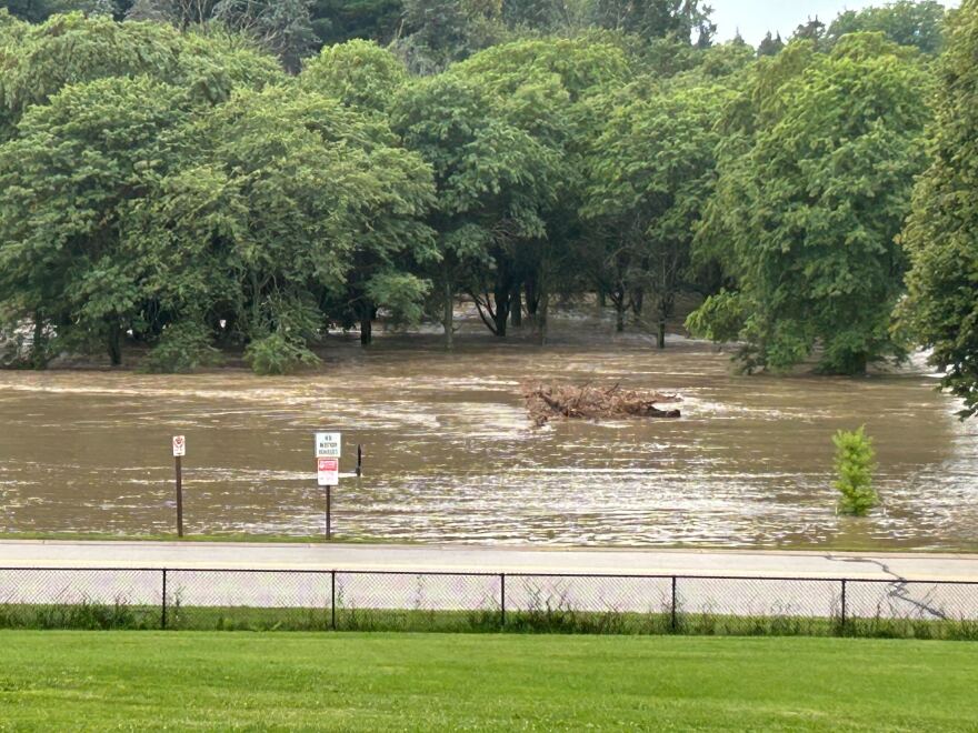 Currie Park Golf Course flooded