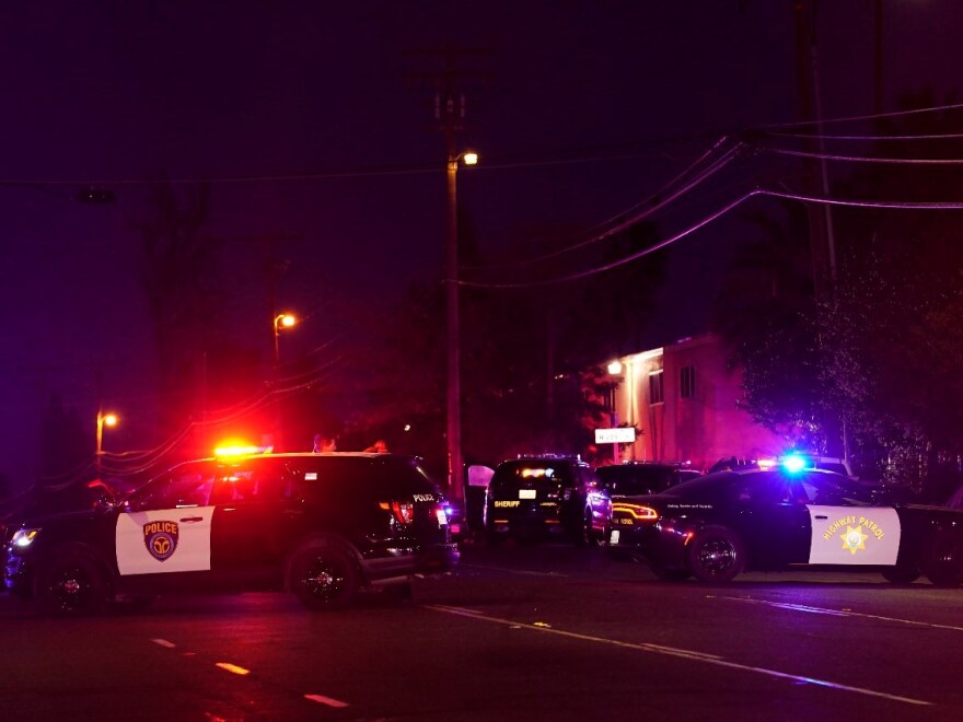 Authorities say a man shot and killed his three children, one other person and himself at a church in Sacramento, California.