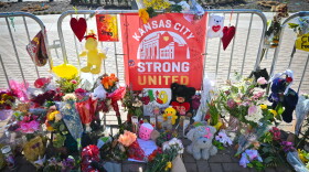  The memorial for victims of the Jan. 14 attack is slowly growing in front of Union Station where one person died and 22 people were injured in a shooting on Jan. 14 after the Chiefs Super Bowl celebration rally.