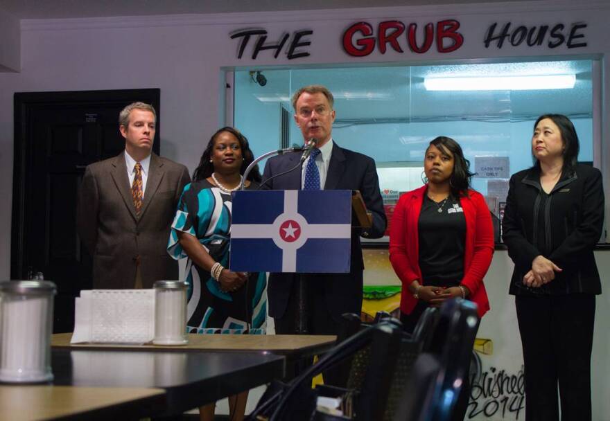 In a press conference Tuesday, held at the locally owned restaurant The Grub House, Mayor Hogsett focused on partnering with businesses in the hospitality, restaurant and food service industries to help teenagers get summer jobs.