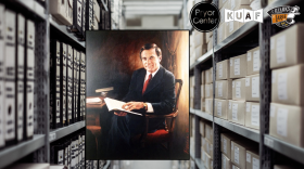 Official gubernatorial portrait of David Hampton Pryor, thirty-ninth governor of Arkansas (1975-1979).