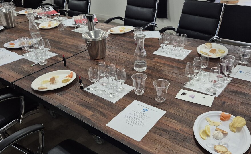 The Playing With Food Team arrived just in time for the food and wine pairing portion of the course.