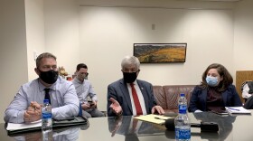 Jackson County Sheriff Nate Sickler, Rep. Cliff Bentz and members of his legislative staff discussed illegal cannabis operations in the Rogue Valley on Wednesday.