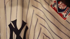 Jersey worn by Yankee great Lou Gehrig, after whom the disease amyotrophic lateral sclerosis is named.