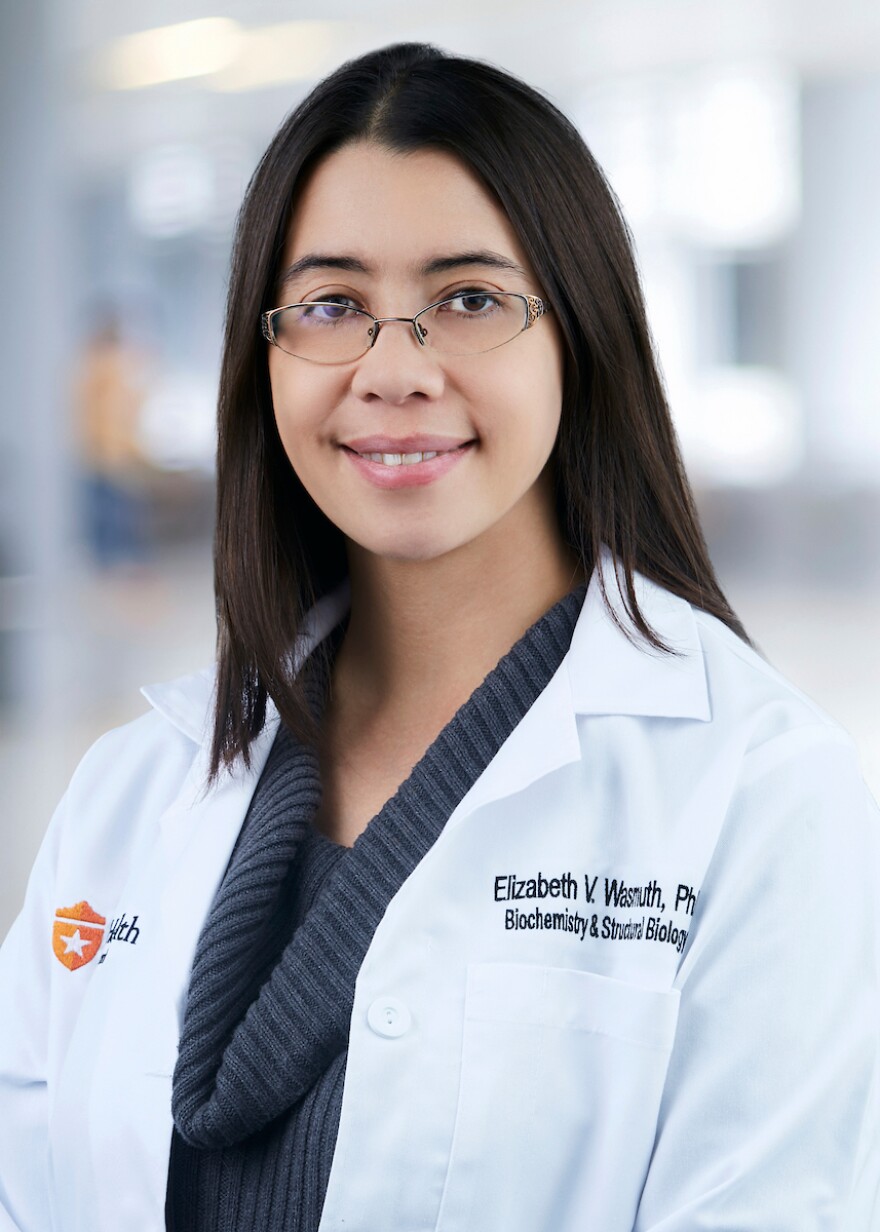 Elizabeth Wasmuth, PhD, assistant professor in the Department of Biochemistry and Structural Biology at the Joe R. and Teresa Lozano Long School of Medicine at The University of Texas at San Antonio.