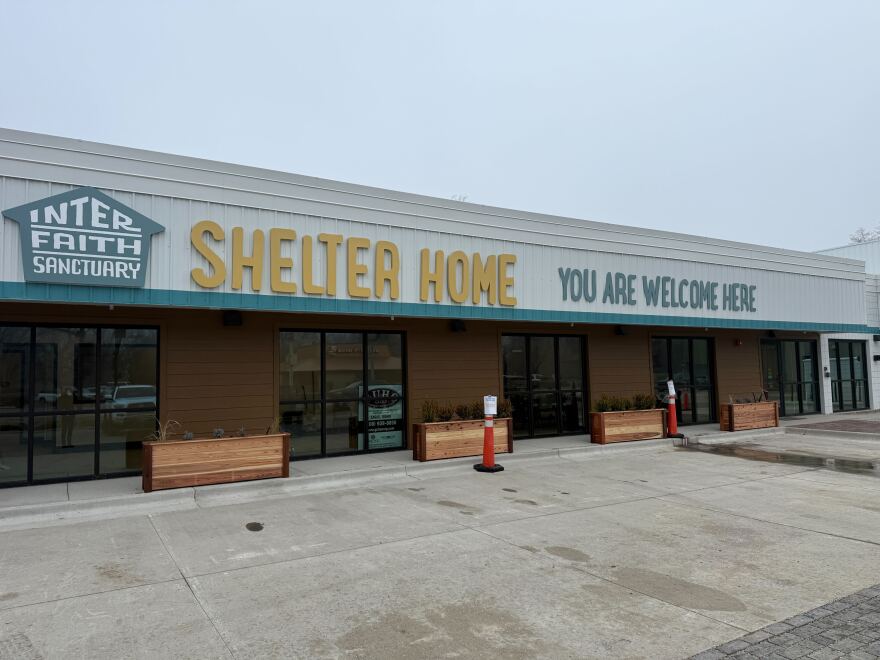 The exterior of the new Interfaith Sanctuary building on State Street in Boise.