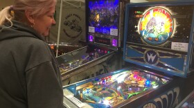 Phoebe Smith plays at least one pinball game a day. With 57 of them at her house she doesn't have trouble finding one.