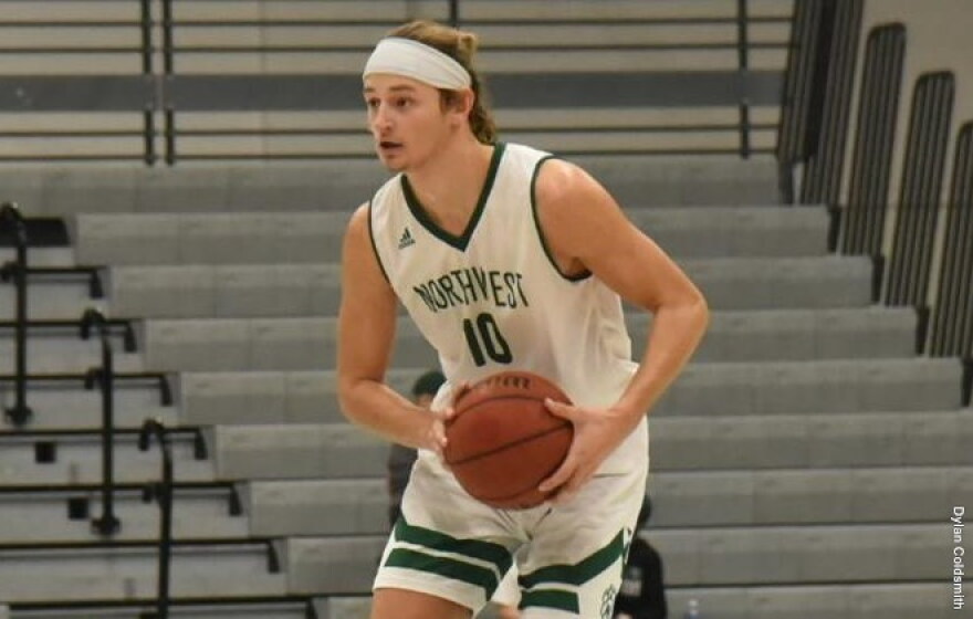 Action shot of Wes Dreamer vs Illinois Springfield basketball