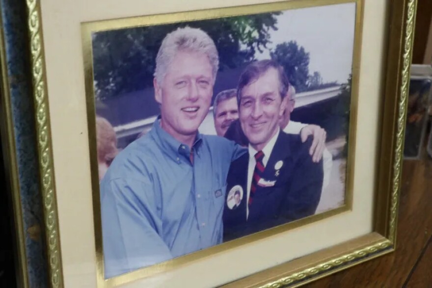 Former President Bill Clinton with former Marshall County Judge-Executive Mike Miller in the 1990s.